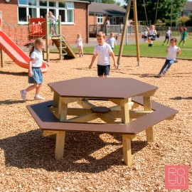 Taula de Pícnic per a Escoles Lyon Junior | Mobiliari Infantil Exterior